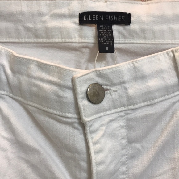 EILEEN FISHER White Organic Cotton Jeans - Picture 2 of 3